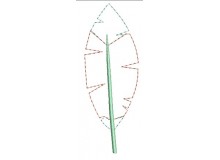 Stickdatei - Feder Fransenappli